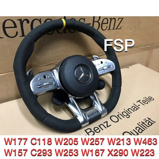 A0004600109 9E38 ORIGINEEL Mercedes 35 43 45 53 63 AMG STUUR 2020 Alcantara QRB FACELIFT A B C CLA CLS E G GLA GLC GLE GT GTR S Klasse 63 AMG