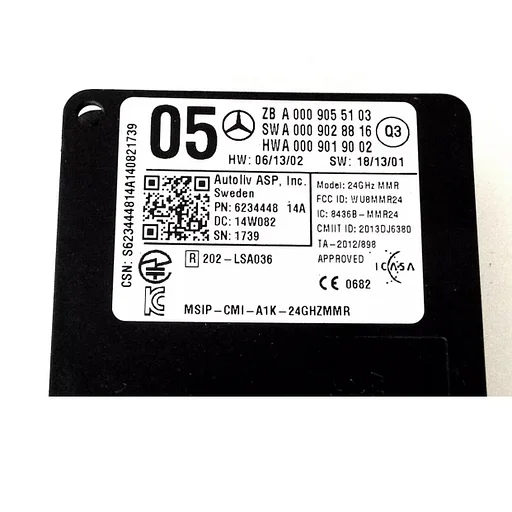 A0009055103 radar sensor Mercedes W176 W246 W117 W156 W166 W222 W218 W212 A B CLA CLS GLA S Klasse afstand radar