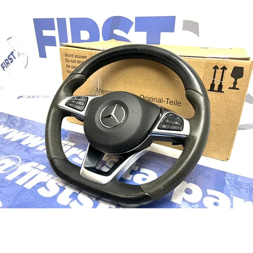 A45 CLA45 GLA45 AMG STUUR + AIRBAG 2018 45 63 STUURWIEL + AIRBAG origineel Mercedes Alcantara PERFORMANCE XL FLIPPERS