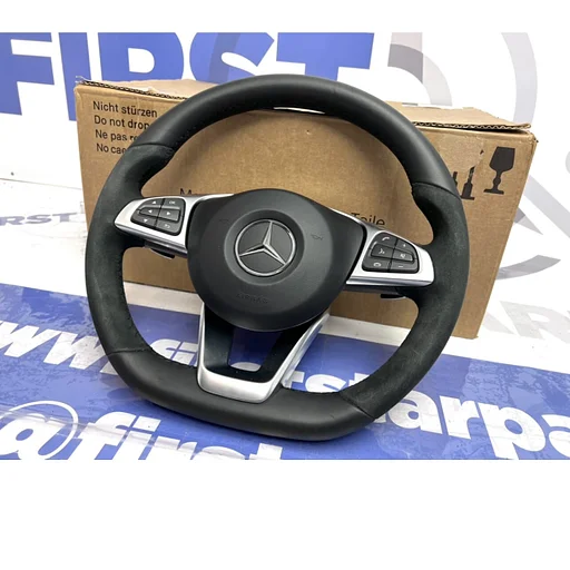 W176 A45 W117 CLA45 W156 GLA45 AMG STUUR + AIRBAG A B CLA GLA 45 KLASSE 2012-2019 origineel Mercedes ALCANTARA PERFORMANCE STUURWIEL