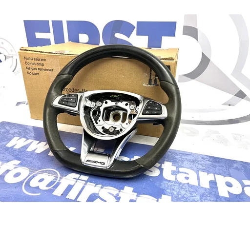 AMG STUUR Mercedes W176 W246 W117 W204 W212 W156 A B C CLA CLS E GLA GLC GLE S Klasse ORIGINEEL ALCANTARA