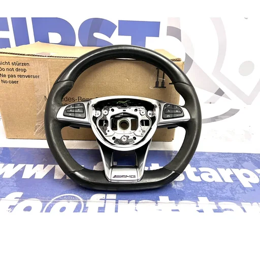 AMG STUUR Mercedes W176 W246 W117 W204 W212 W156 A B C CLA CLS E GLA GLC GLE S Klasse ORIGINEEL ALCANTARA