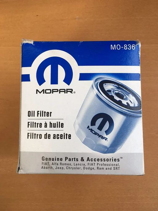 Mopar MO-836 Oliefilter VIPER SRT Dodge Chrysler Jeep Fiat