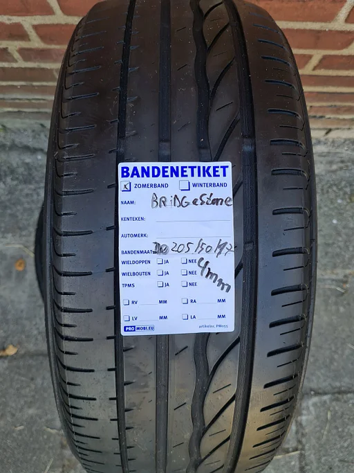 Bridgestone Turanza ER300 205/50/17 Zomer
