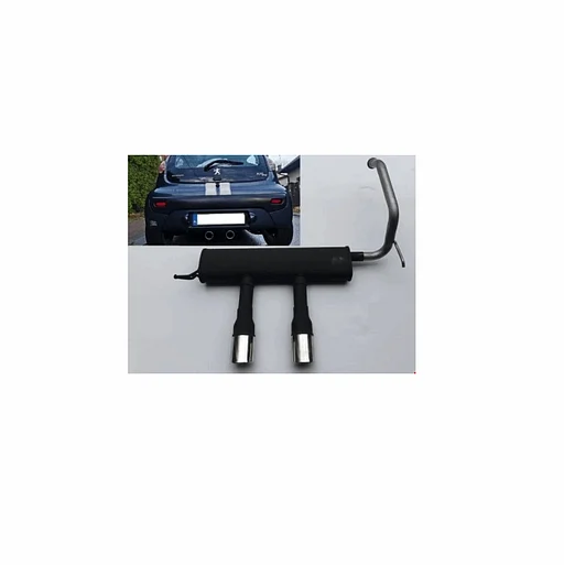 123 SPORTUITLAAT TOYOTA AYGO PEUGEOT 107 CITROEN C1 UITLAAT