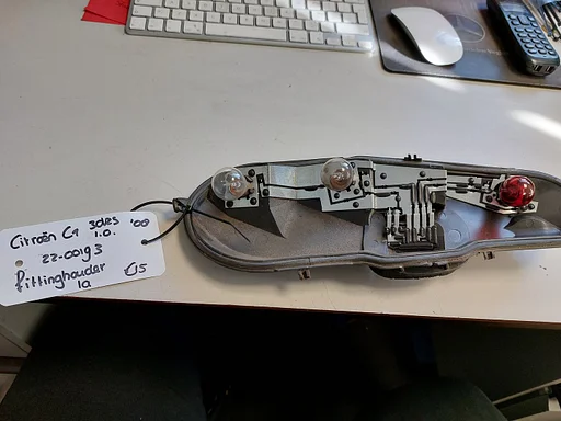 Citroën C1 1.0 B fittinghouder la '08