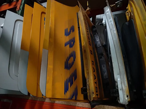 schuif deur geel Opel Combo 2001 tm 2010