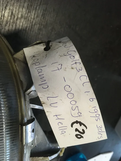 Vw Golf3 1995 Koplamp Links Hellah