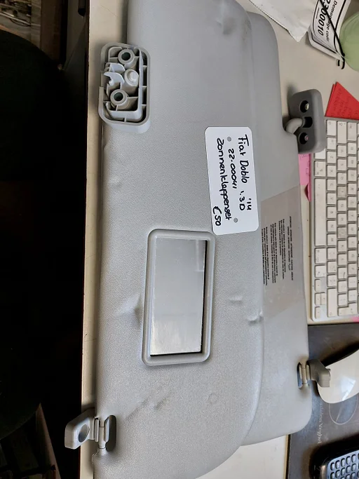 Fiat Doblo 1.3D zonnenkleppenset '14