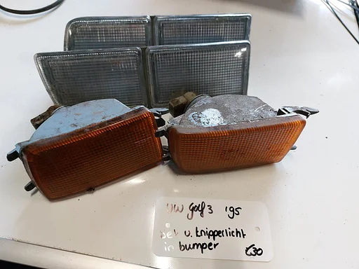 VW Golf 3 set van knipperlichten oranje en wit '95