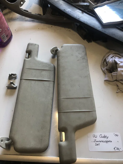 Vw Caddy bwjr 2000 Zonnenkleppen set