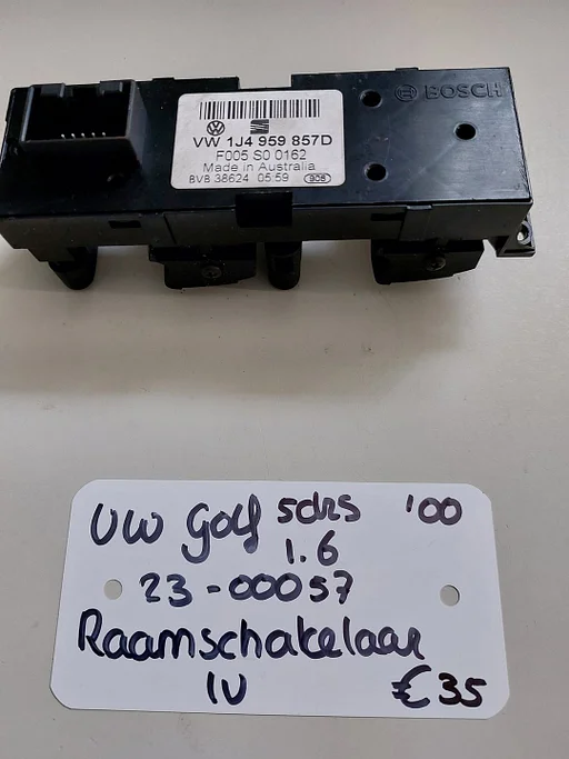 VW Golf 4. 5drs 1.6 Raamschakelaar lv '00