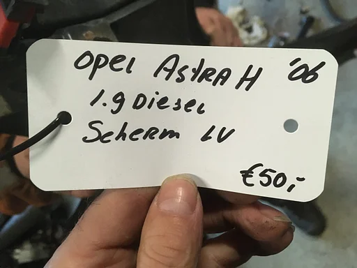 Opel Astra H 2006 Voorscherm Links