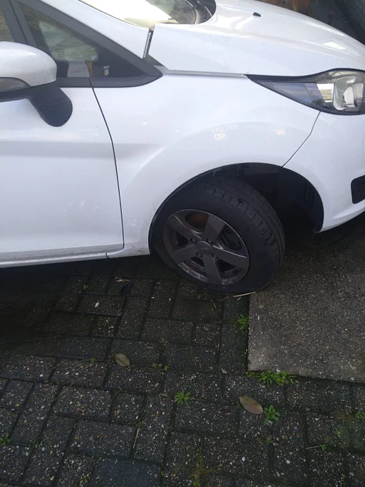 rv deur Ford Fiesta 2014 wit