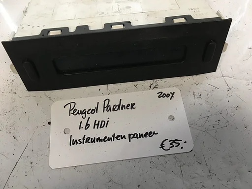 Peugeot Partner 2007 Instrumentenpaneel