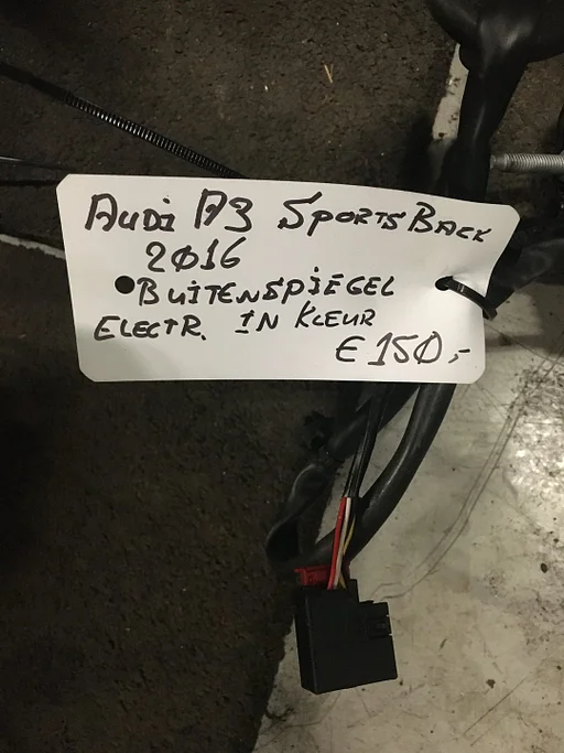 Audi A3 sportsback 2016 Buitenspiegel Rechts met knipperlicht