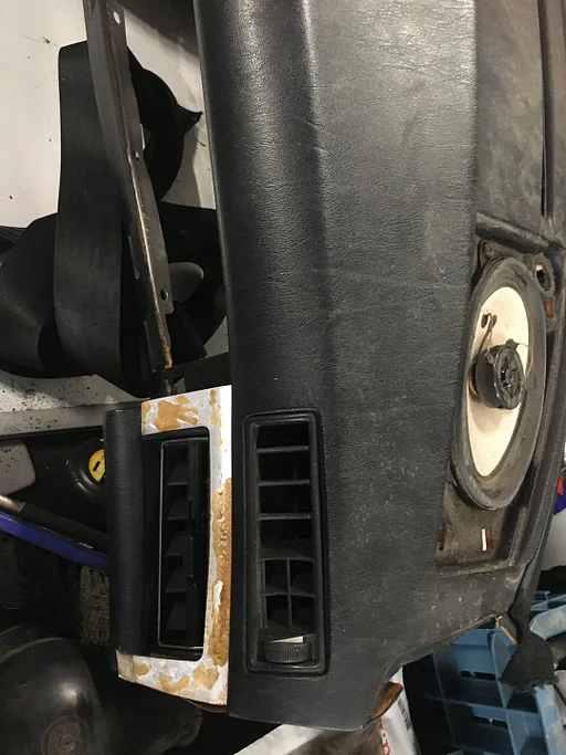 W126 1983 dashboard zwart