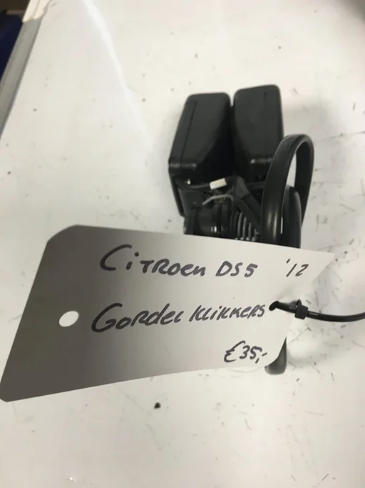 Citroen DS 5 Gordel Gordelklikker Gordel insteek achter dubbel