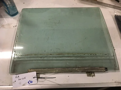 Mercedes W116 Portier ruit rechtsachter