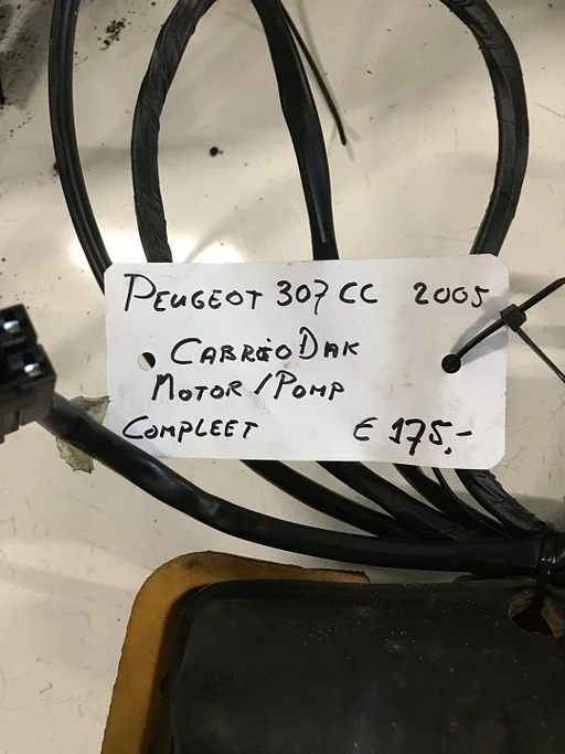 Peugeot 307 CC 2005 Cabrio Dak Motor / Pomp