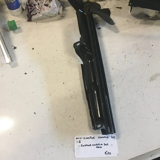 Mini Cooper Cabrio 1.6 2005 Rubbers tbv Cabrio kap.