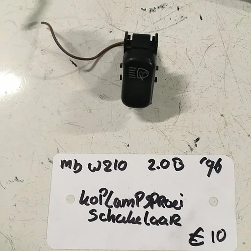 Mercedes W210 2.0 Benzine 1996 Koplamp sproeier schakelaar , wegsleepschakelaar.