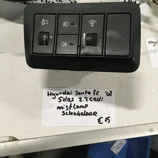 Hyundai Santa Fe 2.2 crdi 5 drs 2008 Mistlampschakelaar met hoogteverstelling