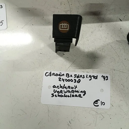 Citroen BX 1993 1.9 td Wagennr 2400038 Achterruitverwarmingschakelaar