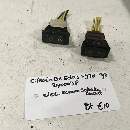 Citroen BX 1993 1.9 td Wagennr 2400038 Raamschakelaars
