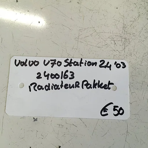 Volvo V70 station 2.4 2003 Wagennr 2400163   Radiateurpakket