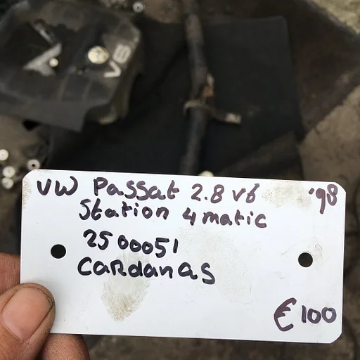 Vw Passat 2.8 v6 station 4 matic 1998 Wagennr 2500051 Cardanas
