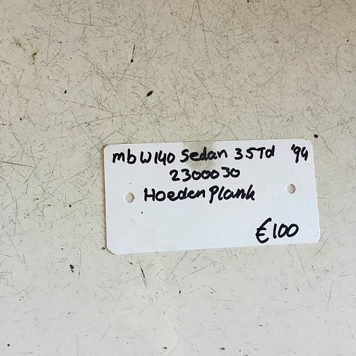 Mercedes W140 3.5 Turbodiesel 1995 wagennr 2300030 Hoedenplank