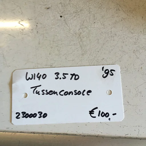 Mercedes W140 3.5 Turbodiesel 1995 wagennr 2300030 Middenconsole