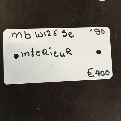 Mercedes W126 1980 Interieur