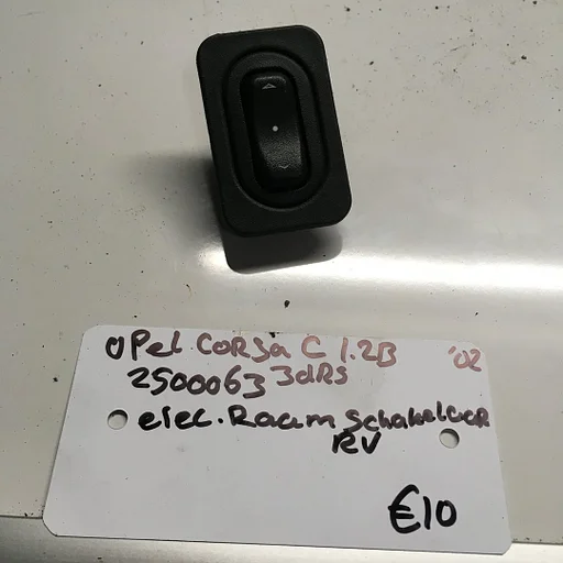 Opel Corsa C 1.2B 3 drs 2002 Wagennr 2500063 Raamschakelaar Rechtsvoor