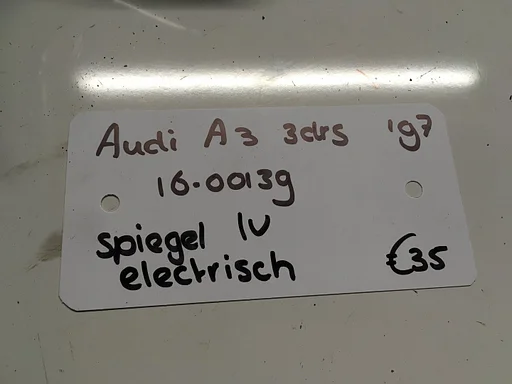 Audi A3 3 drs 1997 wagennr 1600139 Buitenspiegel elektr Linksvoor