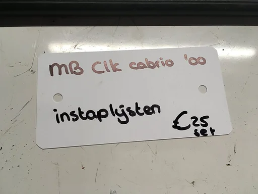 Mercedes CLK Cabrio 2000 Instaplijst Links en Rechts