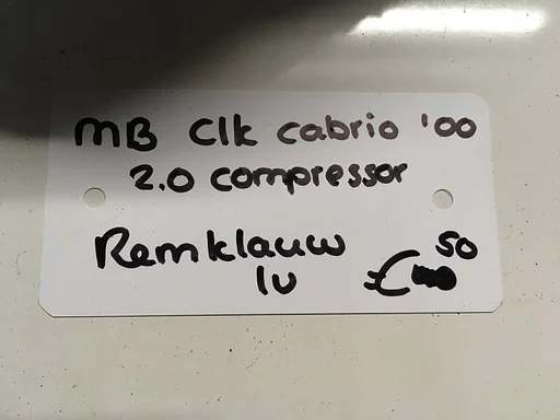 Mercedes  CLK Cabrio 2000 Remklauw Linksvoor of Rechtsvoor
