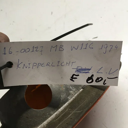 Mercedes W116 wagennr 1600127  Knipperlicht Linksvoor Bosch
