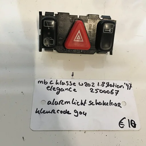 Mercedes C klasse W202 1.8 sw 1997 wagennr 2500067 Alarmlichtschakelaar