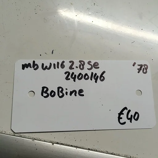 Mercedes W116  2.8 SE  1979 wagennr 2400146  Bobine