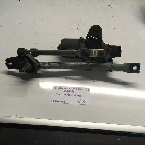 Citroen C1 1.0 2010 Wagennr 2500071  Ruitenwissermechaniek met motor  85010 - 0H01 1