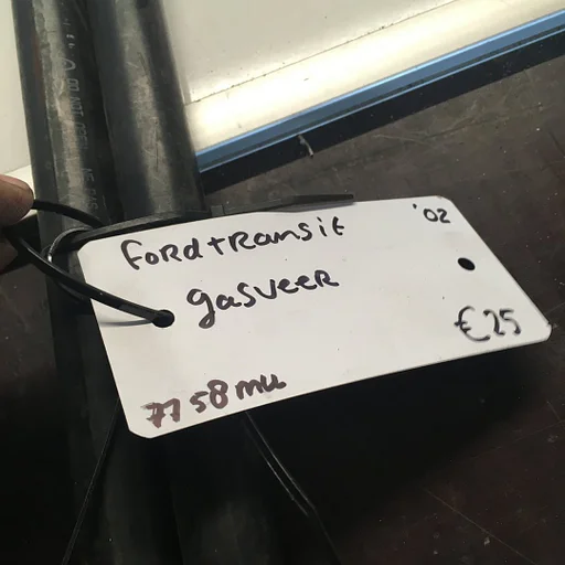Ford Transit 2002 Gasveren set achterklep