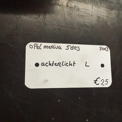 Opel Meriva 5 drs 2003  Achterlicht Links