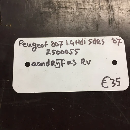 Peugeot 207 1.4 hdi 5drs 2007 2500055  Aandrijfas Rechtsvoor of Linksvoor