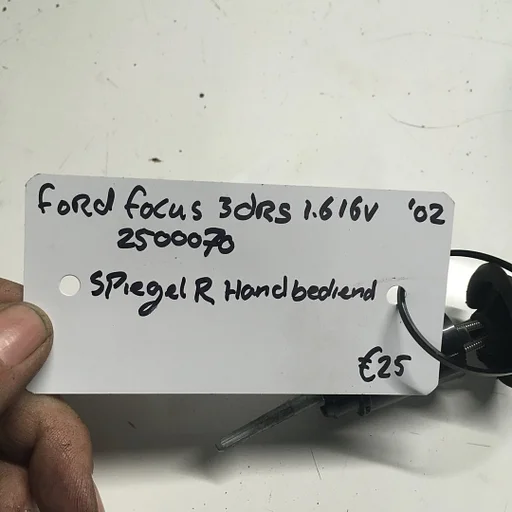 Ford Focus 3 drs 1.6 16v 2002 wagennr 250070   Buitenspiegel Rechtsvoor Handbediend