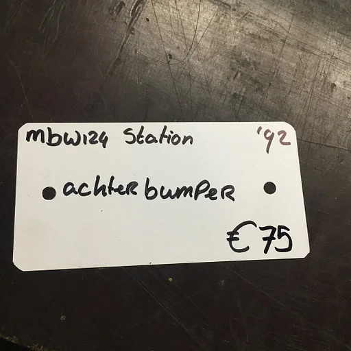 Mercedes W124 Station 1992 Achterbumper