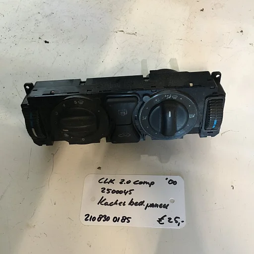 Mercedes CLK 2.0 Compressor automaat 2000 2500045   Kachelbedieningspaneel 210 830 0185