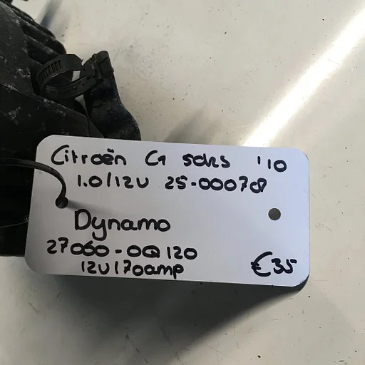 Citroen C1 5drs 1.0 12v 2010  2500078  Dynamo  27060-0Q120