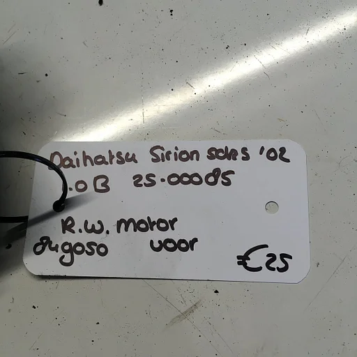 Daihatsu Sirion 1.0 B 5 drs 2002 2500085 Ruitenwissermotor 849050